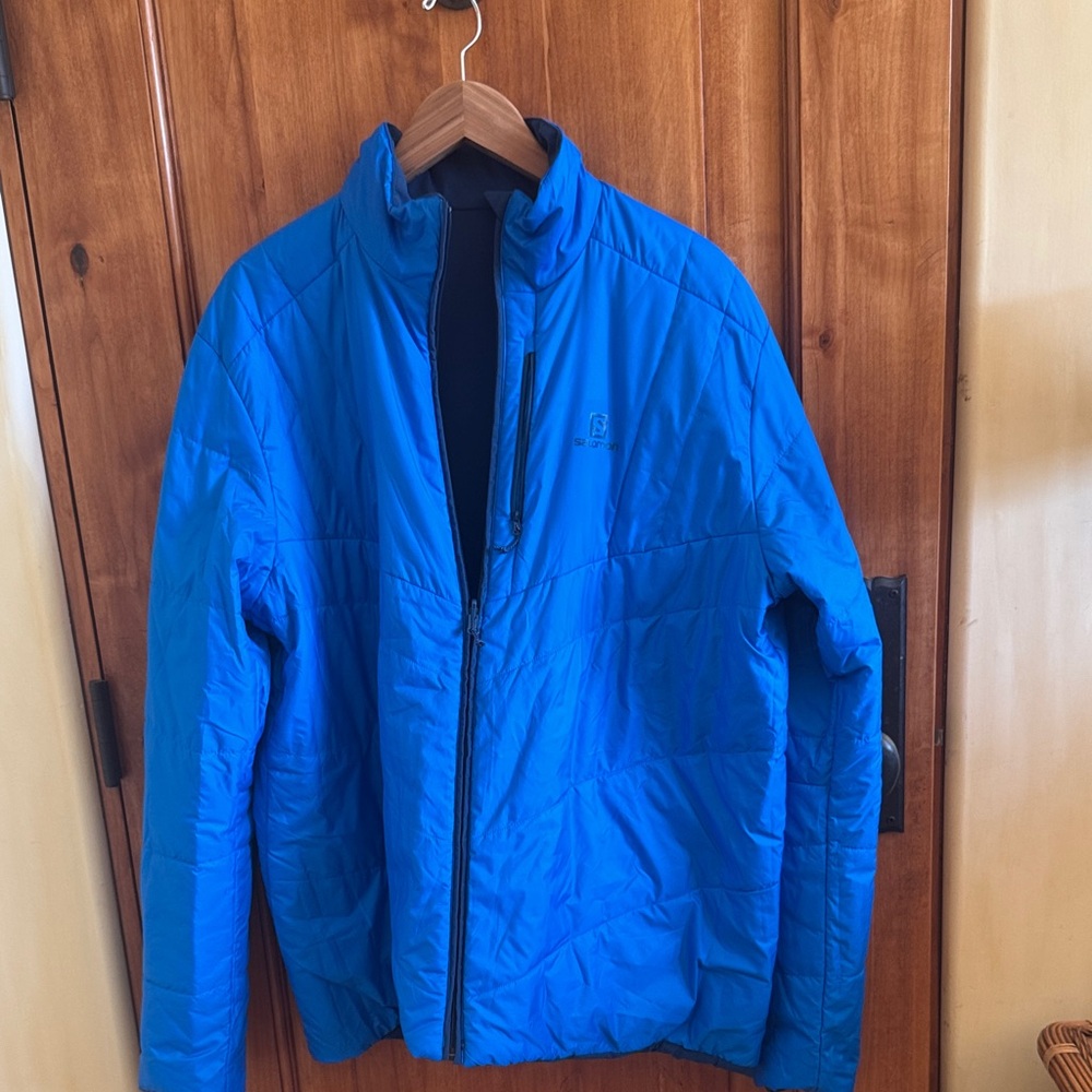 Salomon Vibrant Blue Puffer Jacket